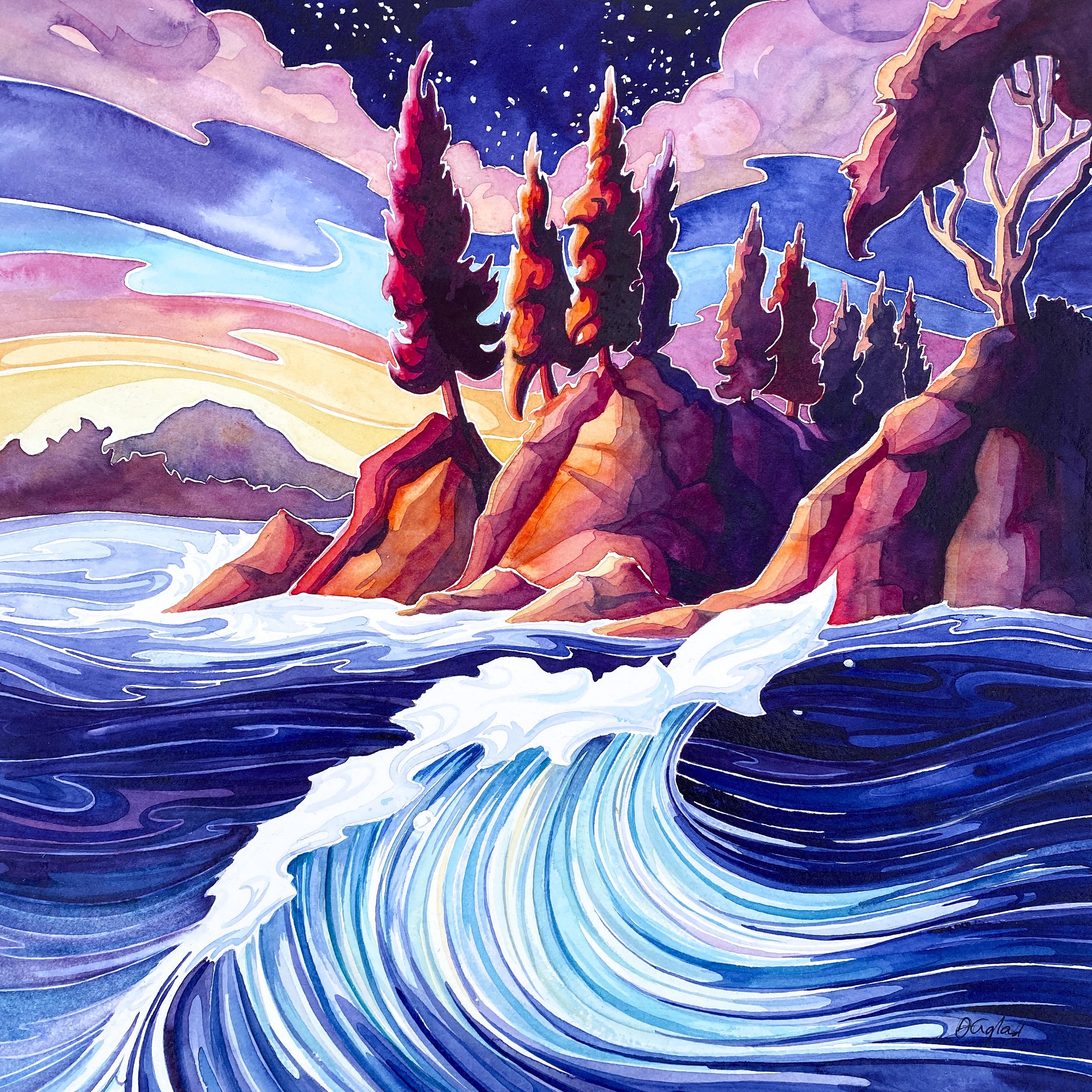 Velvet Night 12" x 12"